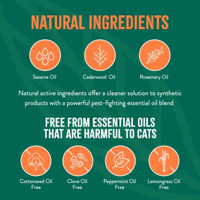 Show full view: TropiClean Natural Flea + Tick Gentle Cat Shampoo, 12-fl oz slide 4 of 9