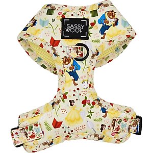 Sassy Woof Disney Princess Belle Adjustable Dog Harness, XX-Small: 10 to 14-in chest