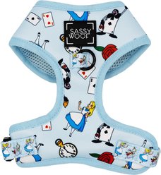 Sassy Woof Alice in Wonderland Adjustable Dog Harness, Blue, X-Large: 24 to 35-in chest