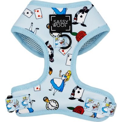 Sassy Woof Sassy Woof Alice in Wonderland Adjustable Dog Harness, Blue, Small: 16 to 21-in chest