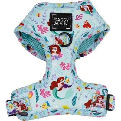Sassy Woof Sassy Woof Disney Princess Ariel Adjustable Dog Harness, Large: 22 to 33-in chest