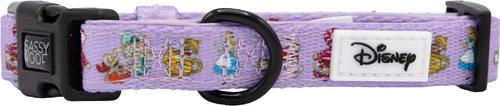 Show full view: Sassy Woof Alice in Wonderland Dog Collar, Purple, Small: 13-in neck, 1/2-in wide slide 2 of 7