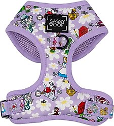 Sassy Woof Alice in Wonderland Adjustable Dog Harness, Purple, X-Small: 14 to 19-in chest