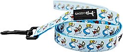 Sassy Woof Alice in Wonderland Dog Leash, Blue, 5-ft long, 4/5-in wide