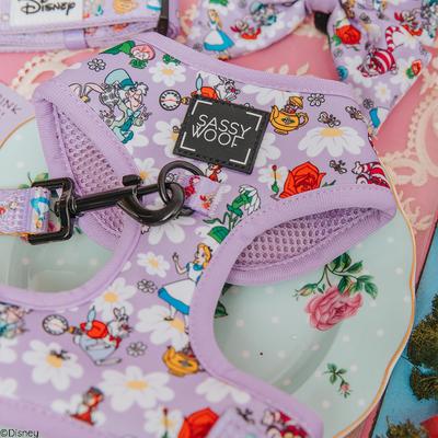 Show full view: Sassy Woof Alice in Wonderland Adjustable Dog Harness, Purple, Small: 16 to 21-in chest slide 4 of 6