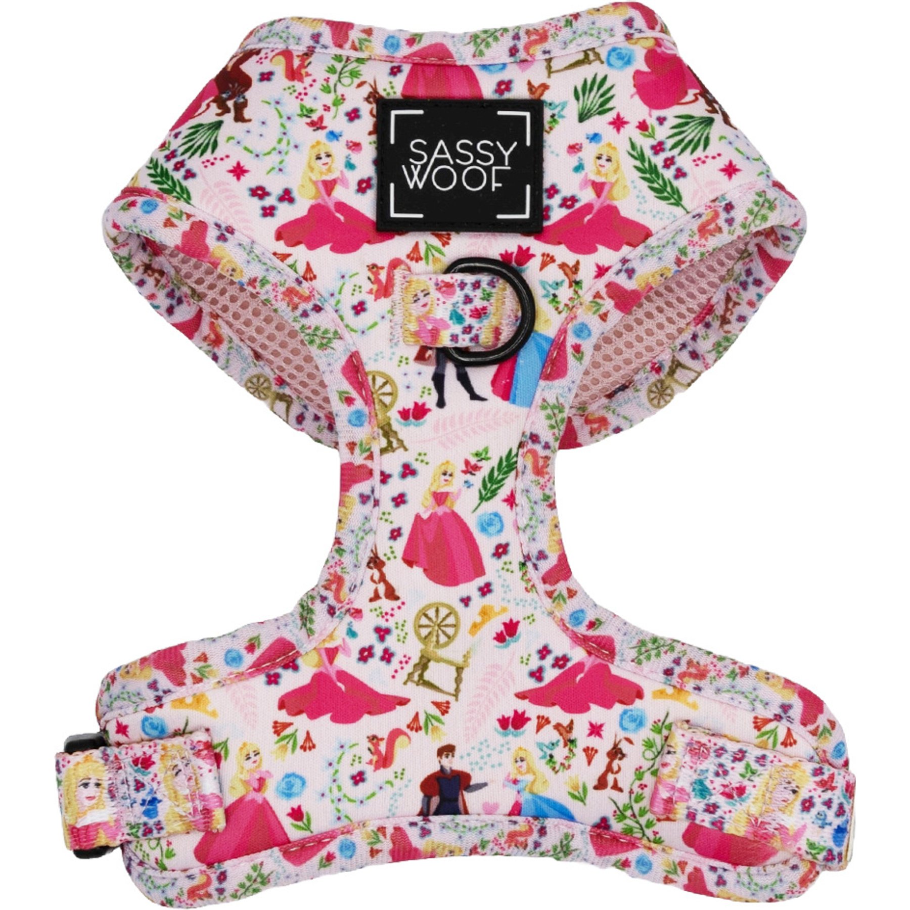 Sassy Woof Disney Princess Aurora Adjustable Dog Harness, XX-Small: 10 to 14-in chest