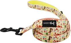 Sassy Woof Disney Princess Belle Dog Leash, 5-ft long, 4/5-in wide