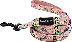 Sassy Woof Disney Princess Mulan Dog Leash, 5-ft long, 4/5-in wide