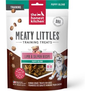 The Honest Kitchen Meaty Littles Lamb & Salmon Dog Treats, 4-oz bag