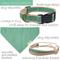 Show in main carousel: Pettsie Dog Collar & Removable Bandana, Green, Large: 26-in neck, 1-in wide, natural slide 4 of 8