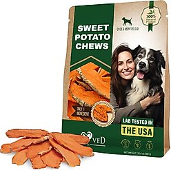 Beloved Pets Sweet Potato Chews Grain-Free Jerky Dog Treats, 300-g bag