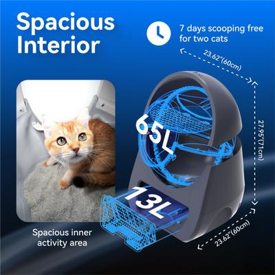 Show full view: CATLINK Scooper ProX Self-Cleaning Cat Litter Box slide 6 of 9