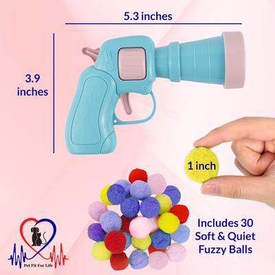 Show full view: Pet Fit For Life Ball Launcher Cat Toy, Blue, Medium slide 4 of 6