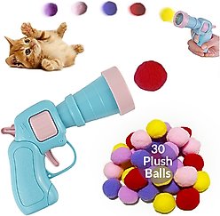 Pet Fit For Life Ball Launcher Cat Toy, Blue, Medium