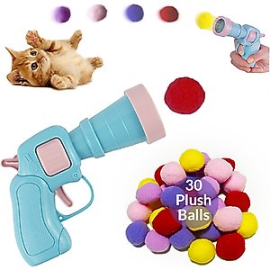 Pet Fit For Life Ball Launcher Cat Toy, Blue, Medium