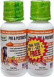 Liquid-Vet K9 Pre & PostBiotic Support Pot Roast Flavor Dog Digestive Aid, 8-oz bottle, 2 count