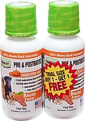 Liquid-Vet K9 Pre & PostBiotic Support Bacon flavor Dog Digestive Aid, 8-oz bottle, 2 count