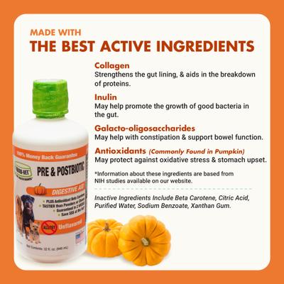 Show full view: Liquid-Vet K9 Pre & PostBiotic Support Unflavored Dog Digestive Aid, 32-fl oz bottle slide 5 of 10