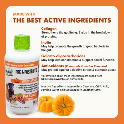 Show full view: Liquid-Vet K9 Pre & PostBiotic Support Pot Roast Flavor Dog Digestive Aid, 32-fl oz bottle slide 5 of 10