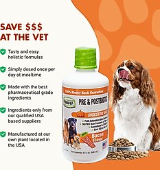 Liquid-Vet K9 Pre & PostBiotic Support Bacon Flavor Dog Digestive Aid, 32-fl oz bottle slide 2 of 8
