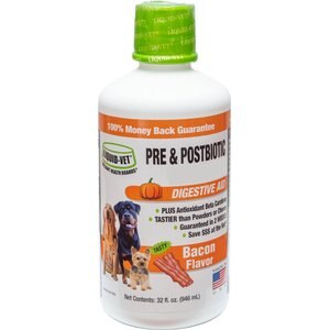 Liquid-Vet K9 Pre & PostBiotic Support Bacon Flavor Dog Digestive Aid, 32-fl oz bottle