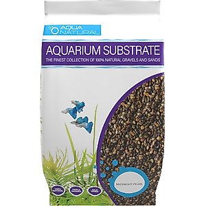 Aqua Natural Midnight Pearl Aquarium Gravel, 10-lb bag