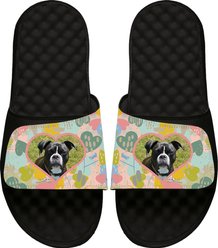ISlide Personalized Pet Heart Slides, Black, W6 / M5