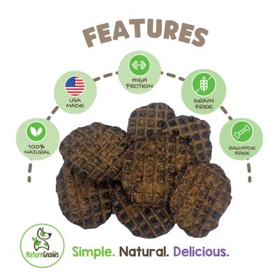 Show full view: Nature Gnaws USA Lamb Tenders Natural Dog Chew Treats, 1-lb bag slide 3 of 8