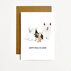 Happy Howl-O-Ween Greeting Card