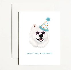 Paw-ty Like A Rock Star Greeting Card