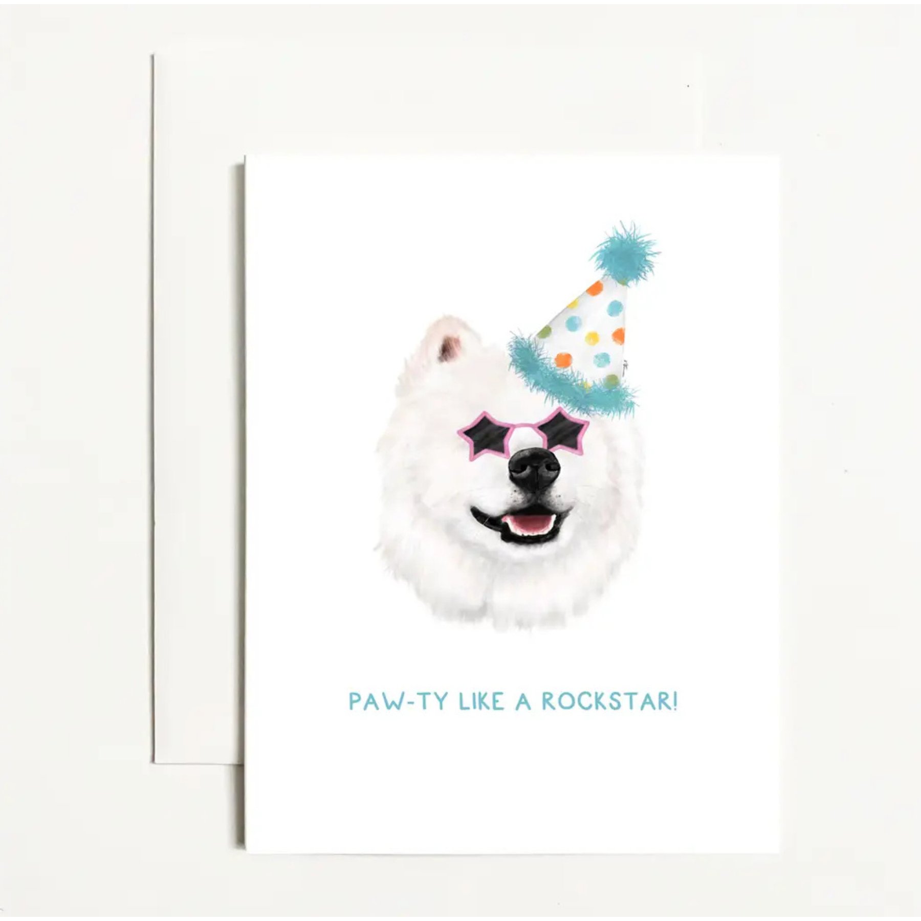 Paw-ty Like A Rock Star Greeting Card