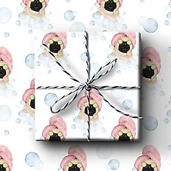 Spa Pug Wrapping Paper Rolls