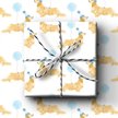 Birthday Wishes - Blue Balloon Wrapping Paper Rolls