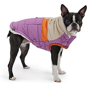 GF Pet Camplife Dog Puffer Jacket, Purple, Small