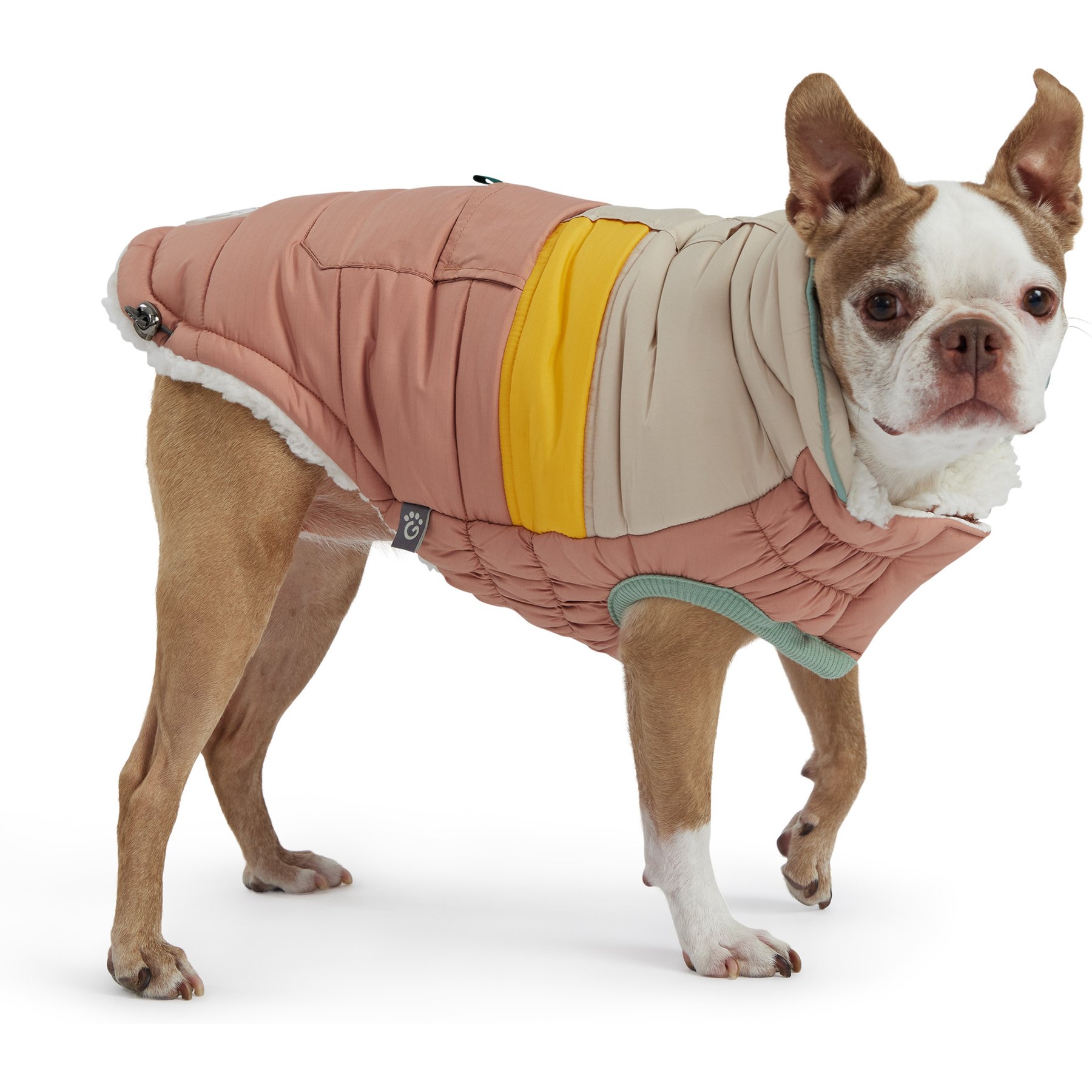 GF Pet Camplife Dog Puffer Jacket, Clay, X-Small