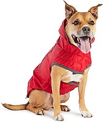 GF Pet Reversible Dog Raincoat, Red, XXXX-Large