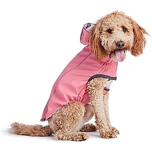 GF Pet Reversible Dog Raincoat, Pink, Small