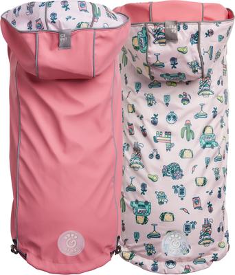 Show full view: GF Pet Reversible Dog Raincoat, Pink, Large slide 2 of 9