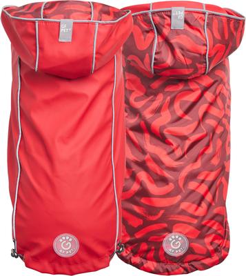 Show full view: GF Pet Reversible Dog Raincoat, Red, Large slide 3 of 10