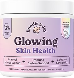 Bundle x Joy Glowing Skin Health Chew Supplement for Dogs, 90 count