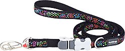 Red Dingo SuperLead Squiggles Design Nylon Dog Leash, Black, X-Small: 6-ft long, 1/2-in wide
