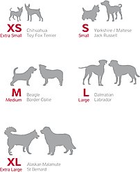 Red Dingo Squiggles Design Padded Reflective Dog Harness, Black, Small: 14 to 21-in chest slide 2 of 5