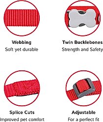 Red Dingo Squiggles Design Dog Harness, Black, X-Large: 21 to 44-in chest slide 2 of 6