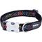 Show in main carousel: Red Dingo Squiggles Design Nylon Dog Collar, Black, Small: 9 to 14-in neck, 5/8-in wide slide 1 of 8