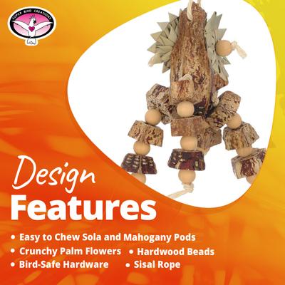 Show full view: Super Bird Creations Mahogany Feast Bird Toy slide 5 of 7