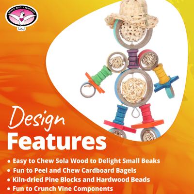 Show full view: Super Bird Creations Bagel Buddy Bird Toy slide 5 of 7