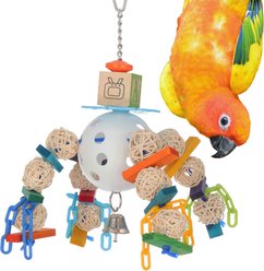 Super Bird Creations Wicker Ball Mobile Bird Toy