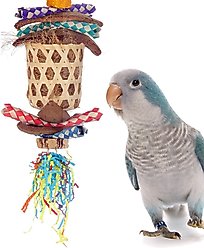 Super Bird Creations Bamboo Basket Stacker Bird Toy
