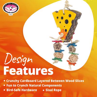 Show full view: Super Bird Creations Cheese Forager Bird Toy slide 5 of 7