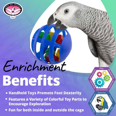 Show full view: Super Bird Creations Waffle Rattle Bird Toy slide 4 of 7